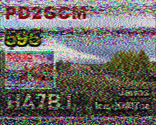 SSTV image from PA3ADE_2M