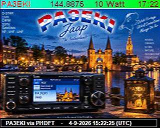 SSTV image from PA3ADE_2M