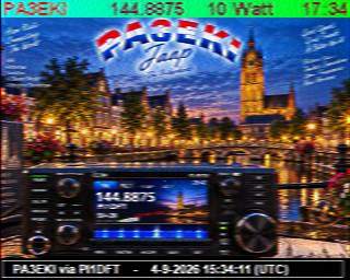 SSTV image from PA3ADE_2M