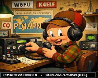 SSTV image from PA3ADE_2M