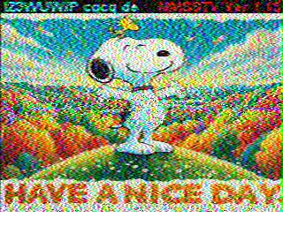 SSTV image from PD2PW_20M