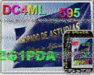 SSTV image from PD2PW_20M