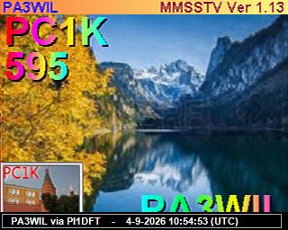 SSTV image from PI1DFT_2M