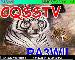 SSTV image from PI1DFT_2M