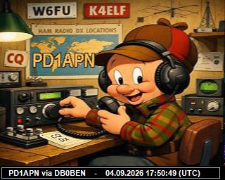 SSTV image from PI1DFT_2M