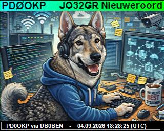 SSTV image from PI1DFT_2M