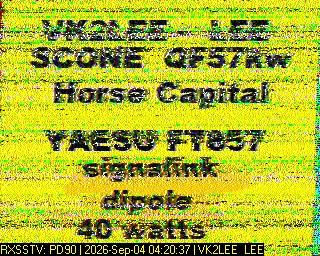 SSTV image from VK7DIK_2M