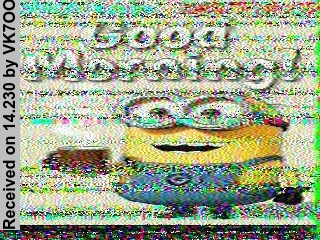 SSTV image from VK7OO_20M