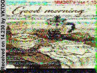 SSTV image from VK7OO_20M