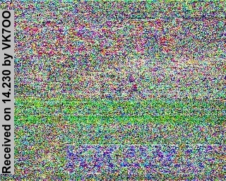 SSTV image from VK7OO_20M