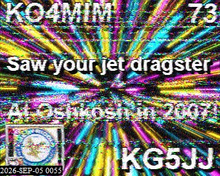 SSTV image from KO5MO_20M