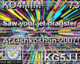 SSTV image from KO6KL_20M