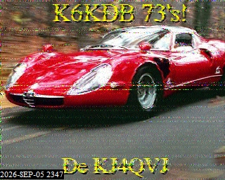 SSTV image from KO6KL_20M