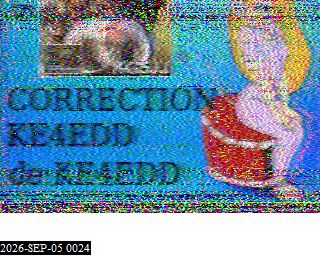 SSTV image from KP4TR_20M