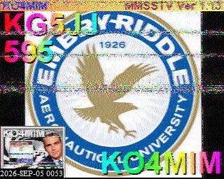 SSTV image from KP4TR_20M