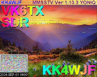 SSTV image from KP4TR_20M