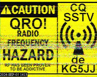 SSTV image from KP4TR_20M