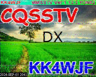 SSTV image from KP4TR_20M