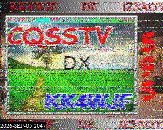 SSTV image from KP4TR_20M