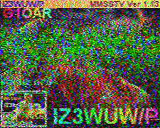 SSTV image from PA3ADE_2M