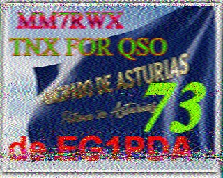 SSTV image from PD0RBX_20M