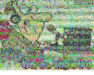 SSTV image from PD2PW_20M