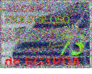 SSTV image from PD2PW_20M