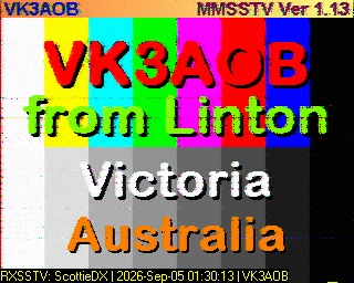 SSTV image from VK7DIK_2M