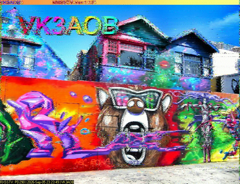 SSTV image from VK7DIK_2M