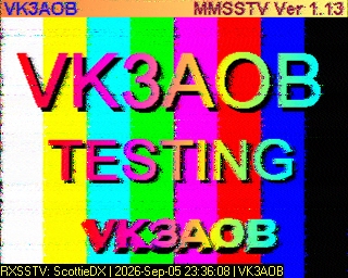 SSTV image from VK7DIK_2M
