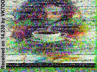 SSTV image from VK7OO_20M