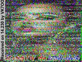 SSTV image from VK7OO_20M