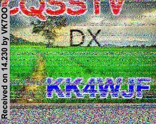 SSTV image from VK7OO_20M