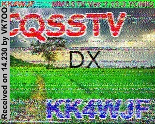 SSTV image from VK7OO_20M