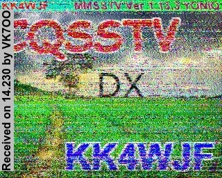 SSTV image from VK7OO_20M