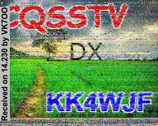 SSTV image from VK7OO_20M