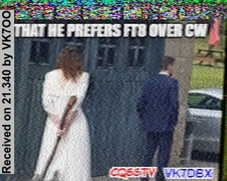 SSTV image from VK7OO_20M
