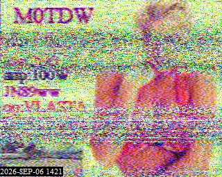 SSTV image from 2E0FWE_20M