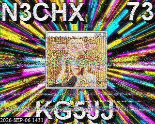 SSTV image from KO6KL_20M