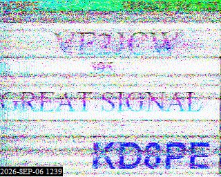 SSTV image from KP4TR_20M