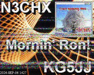 SSTV image from KP4TR_20M