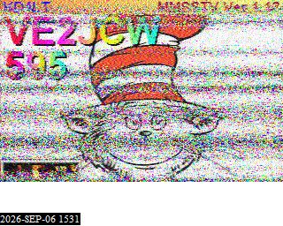 SSTV image from KP4TR_20M
