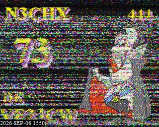 SSTV image from KP4TR_20M