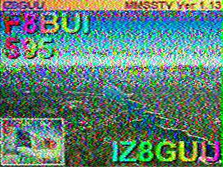 SSTV image from PD2PW_20M