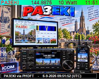 SSTV image from PI1DFT_2M