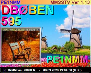 SSTV image from PI1DFT_2M