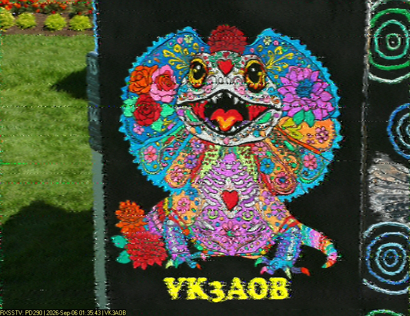 SSTV image from VK7DIK_2M