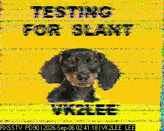 SSTV image from VK7DIK_2M