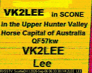 SSTV image from VK7DIK_2M