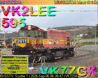 SSTV image from VK7DIK_2M